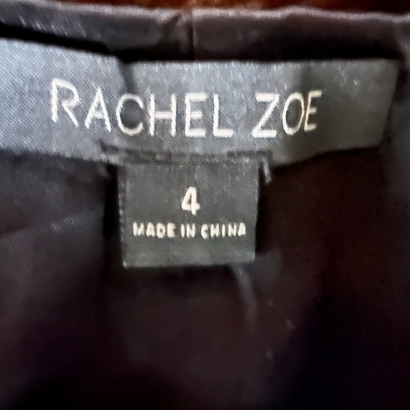 GORGEOUS RACHEL ZOE BROWN FLORAL DRESS, size 4 - Picture 3 of 3